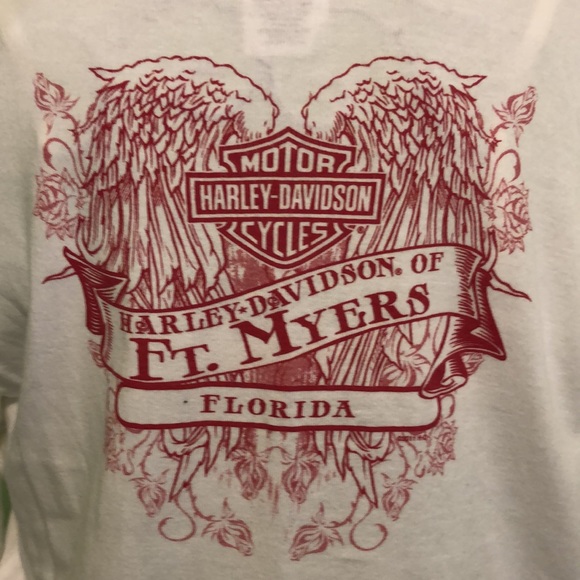 Harley Davidson Long Sleeve Pullover Top - Picture 4 of 8